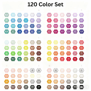 120 Colors Fuse Beads Premium Kit(Each color×1000≈10g)(2.6mm)