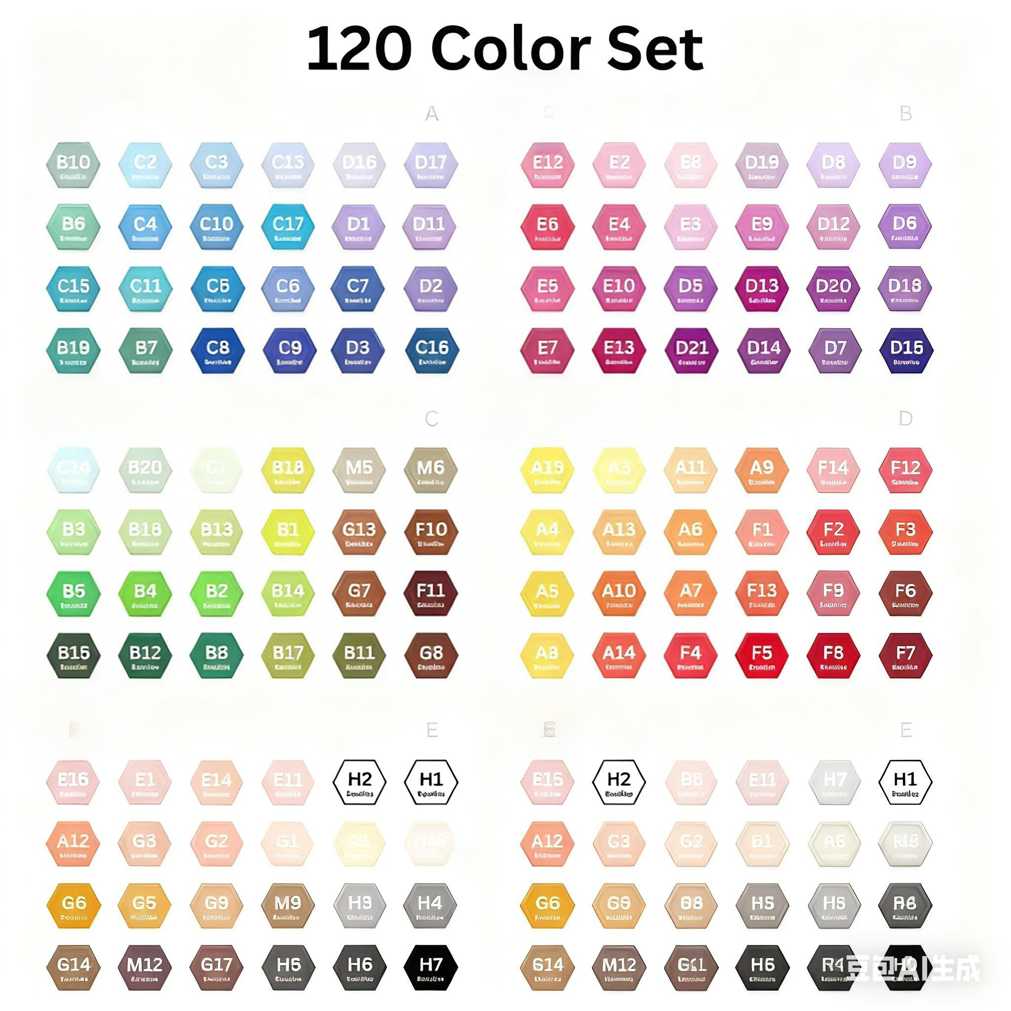 120 Colors Fuse Beads Premium Kit(Each color×1000≈10g)(2.6mm)