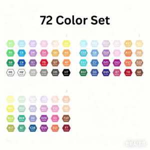 72 Colors Fuse Beads Starter Kit(Each color×1000≈10g)(2.6mm)